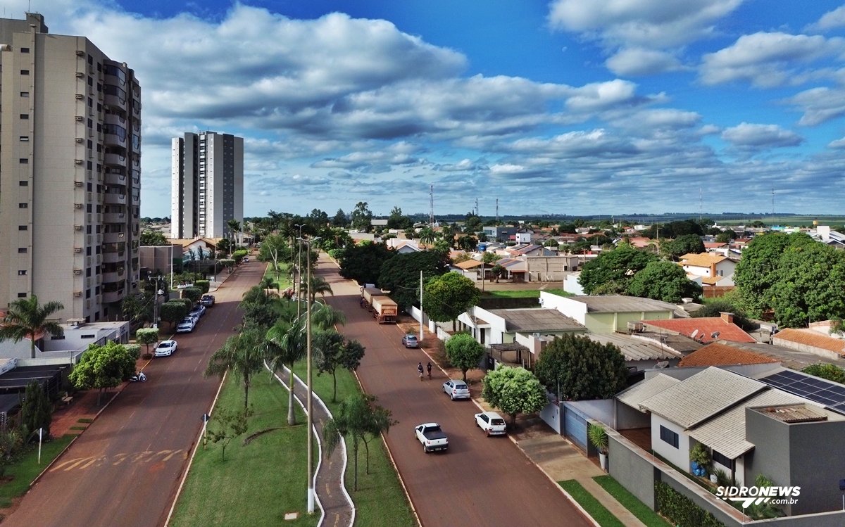 Terça-feira de sol e calor predomina em Sidrolândia antes da chegada de nova frente fria