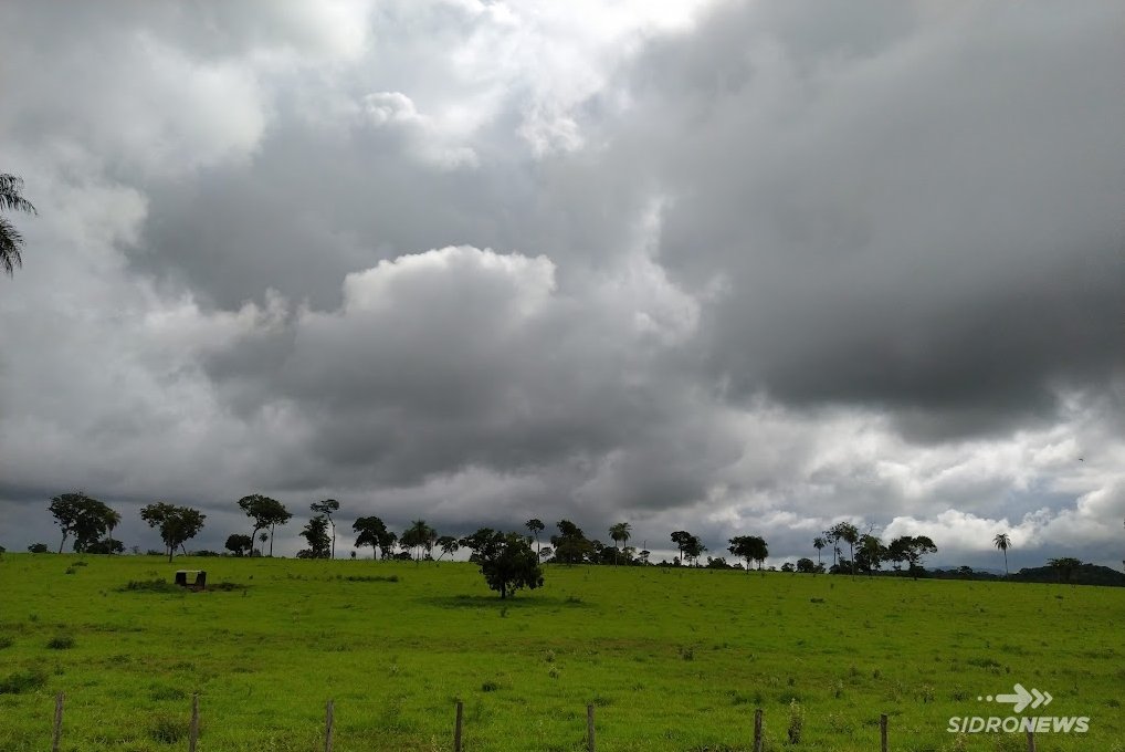 Frente fria provoca instabilidade e pode trazer chuva para Sidrolândia
