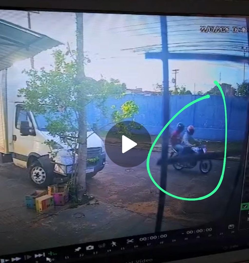 Suspeito durante a fuga (Foto Divulgação)