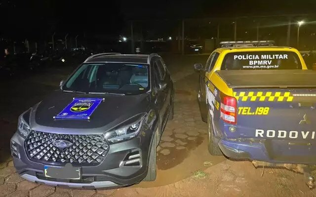 PMR recupera veículo roubado durante abordagem na MS-162, em Sidrolândia