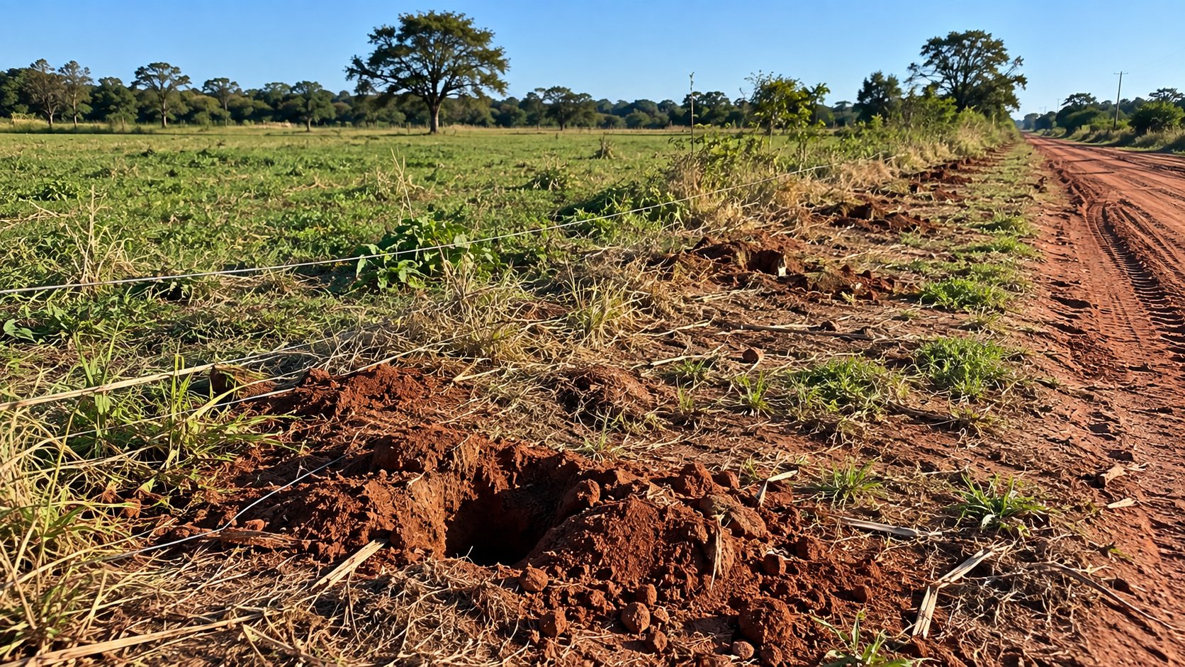 Morador denuncia furto de postes de cerca no Assentamento Jibóia, em Sidrolândia