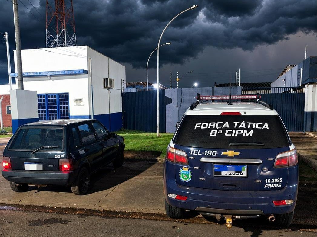 Força Tática recupera Fiat Uno furtado em imóvel abandonado em Sidrolândia